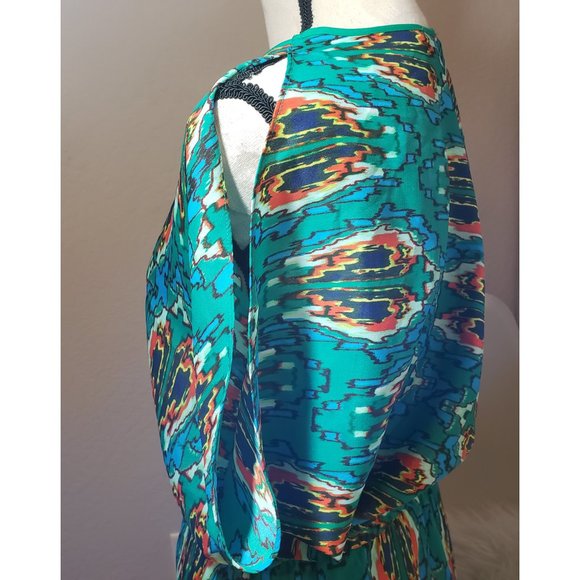 Collective concepts l Teal Cold-shoulder Dress XS - Picture 4 of 7
